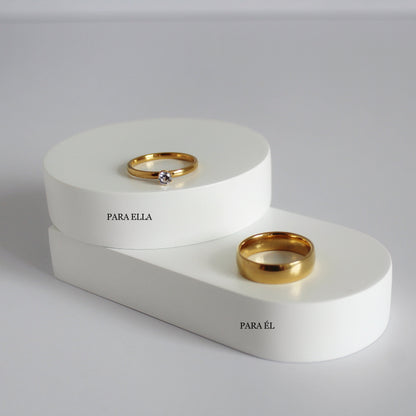 BOX DIA DEL NOVIO: ANILLOS PARA NOVIOS Y UN COLLAR ELEGANTE TIPO CARTIER💍✨💙