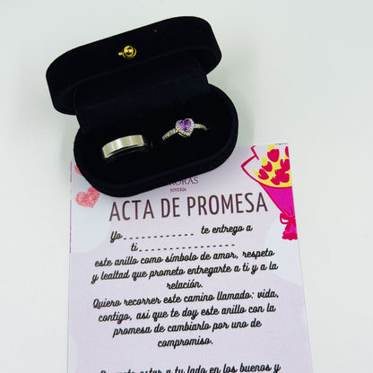ANILLOS PARA NOVIOS + FLORES MORADAS 💜✨💍