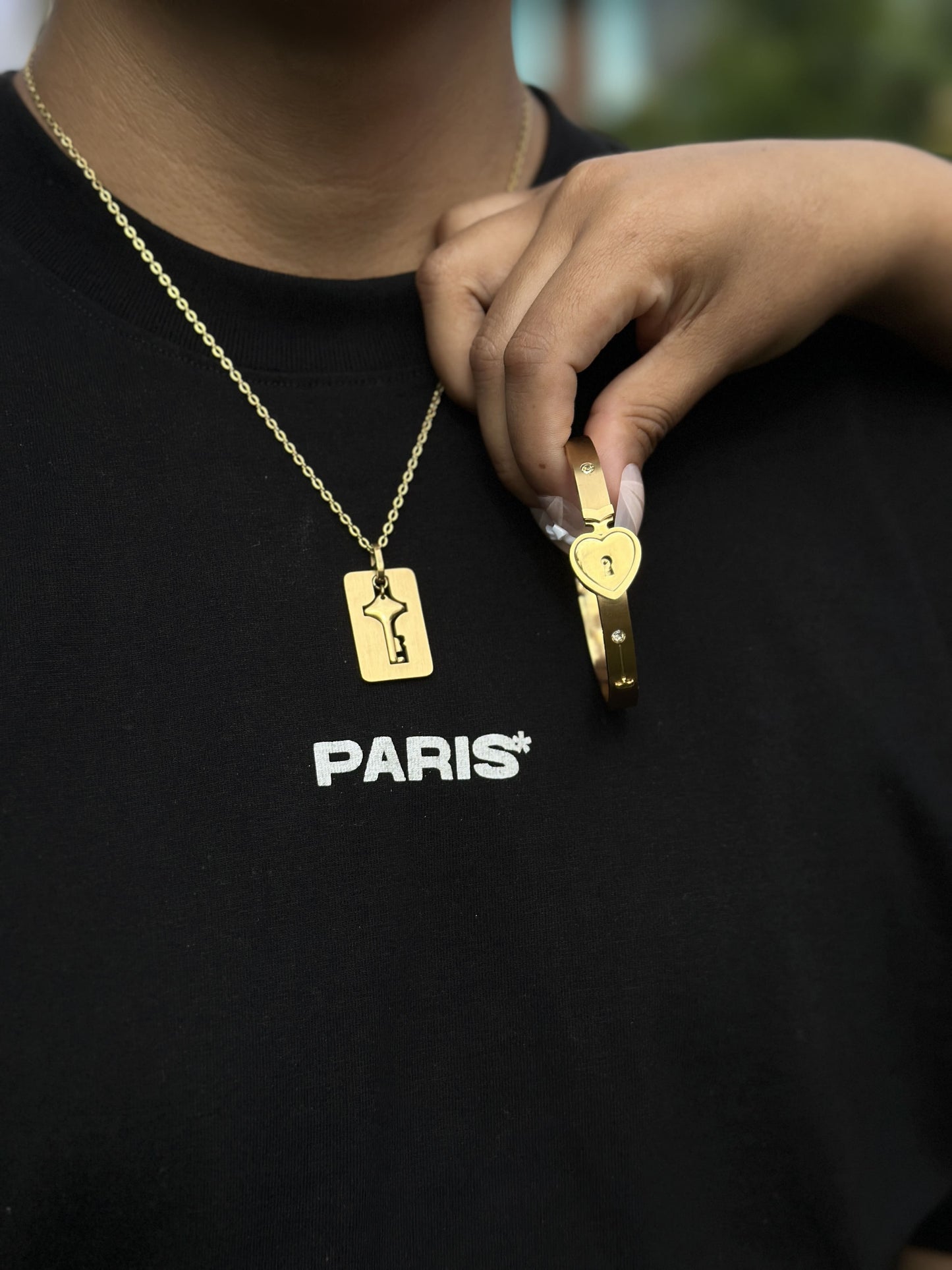 PULSERA + COLLAR CON LLAVE DE TU CORAZON 💖✨🗝️